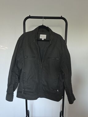 Sun + Stone Military Field Jacket in Dark Olive